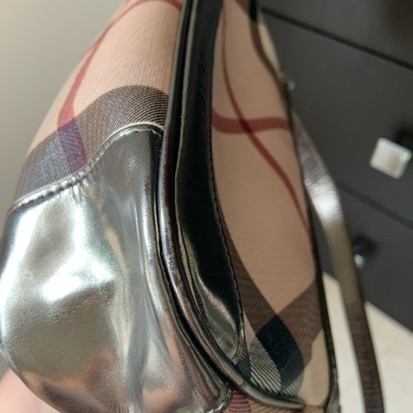 Burberry supernova check pochette with gunmetal - Picture 4 of 10